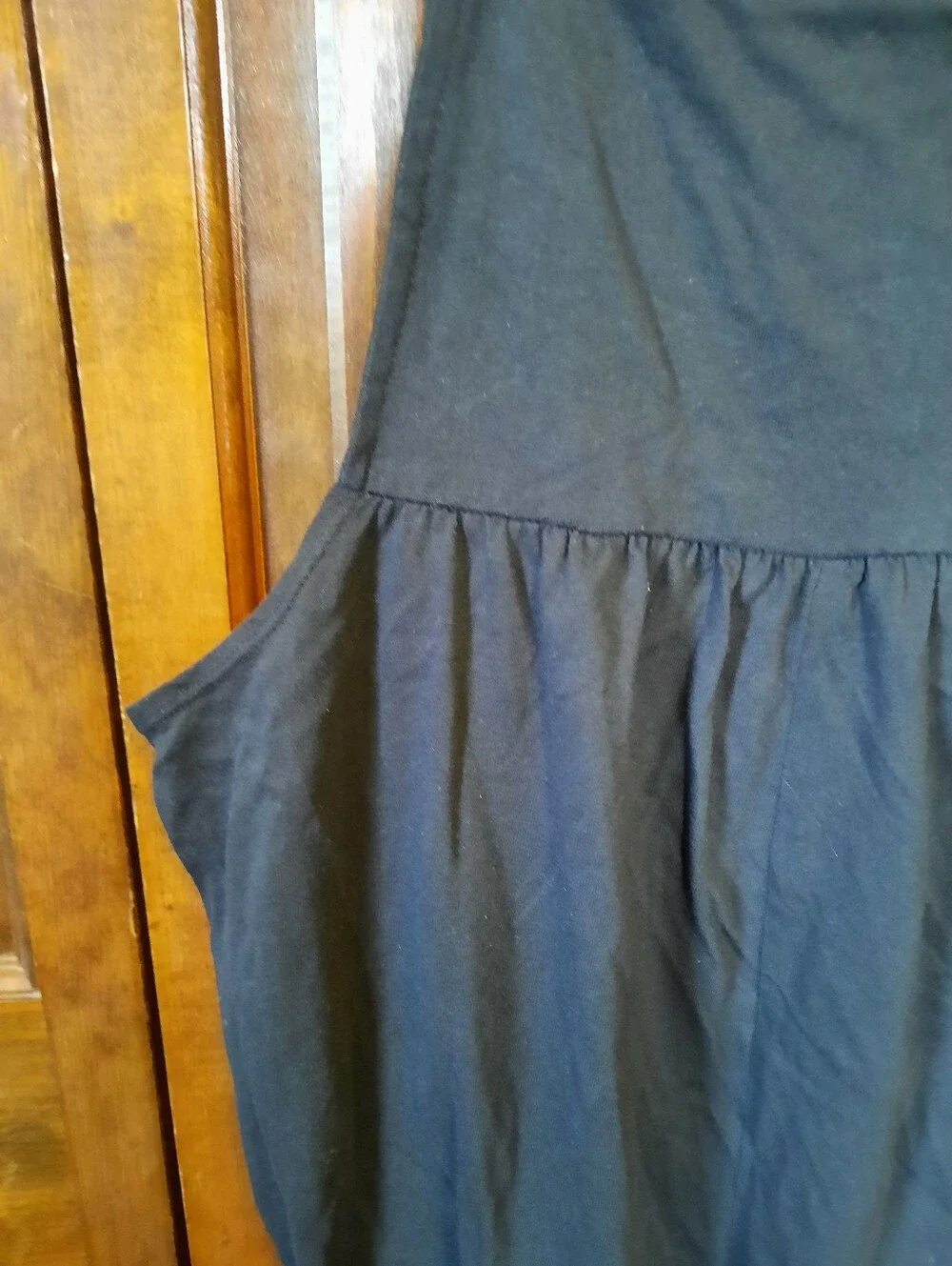 Vintage 90s Duo Maternity Cotton Blend Black Short Overalls Size 1X